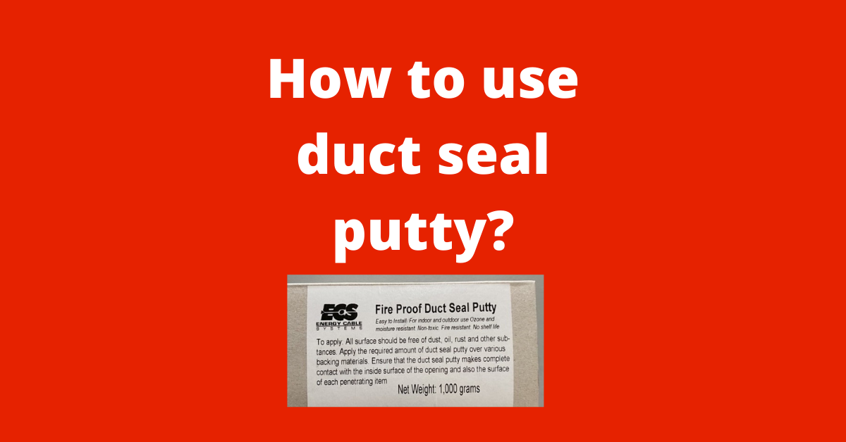 duct seal putty plastic